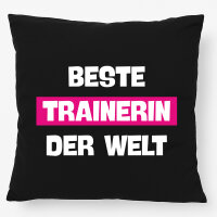 Kissen Beste Trainerin der Welt 40x40cm