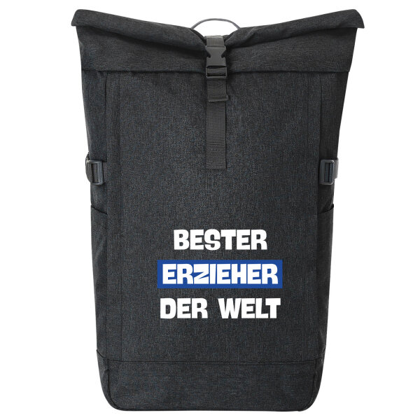 Kurierrucksack Bester Erzieher der Welt 30-44 Liter Black Melange