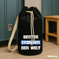 Seesack Bester Erzieher der Welt 20 Liter Black