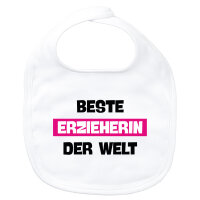 Baby Lätzchen Beste Erzieherin der Welt Klettverschluss