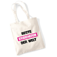 Jutebeutel Beste Erzieherin der Welt 10 Liter