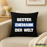 Kissen Bester Ehemann der Welt 40x40cm