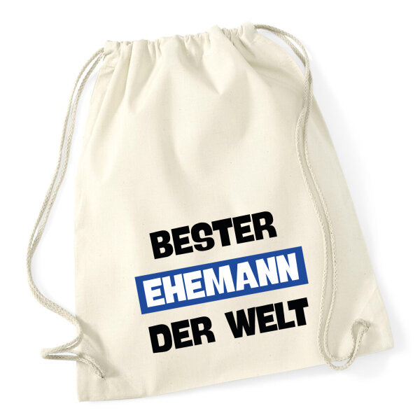 Turnbeutel Bester Ehemann der Welt 12 Liter