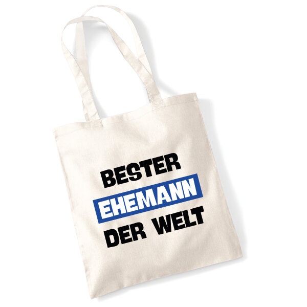 Jutebeutel Bester Ehemann der Welt 10 Liter