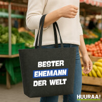 Filz Shopper Bester Ehemann der Welt 22 Liter