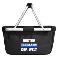 Einkaufskorb faltbar Bester Ehemann der Welt 20 Liter Black
