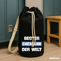Seesack Bester Ehemann der Welt 20 Liter Black