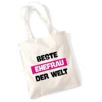 Jutebeutel Beste Ehefrau der Welt 10 Liter