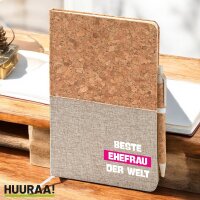 Notizbuch A5 Beste Ehefrau der Welt 80 Blatt inkl....