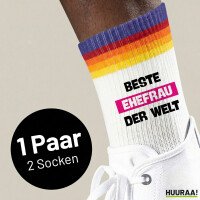 Unisex Socken Beste Ehefrau der Welt Baumwolle