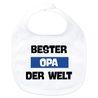 Baby Lätzchen Bester Opa der Welt Klettverschluss
