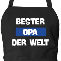 Schürze Bester Opa der Welt mit Taschen