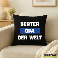 Kissen Bester Opa der Welt 40x40cm