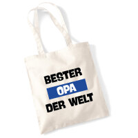 Jutebeutel Bester Opa der Welt 10 Liter