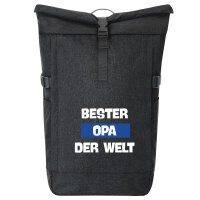 Kurierrucksack Bester Opa der Welt 30-44 Liter Black Melange