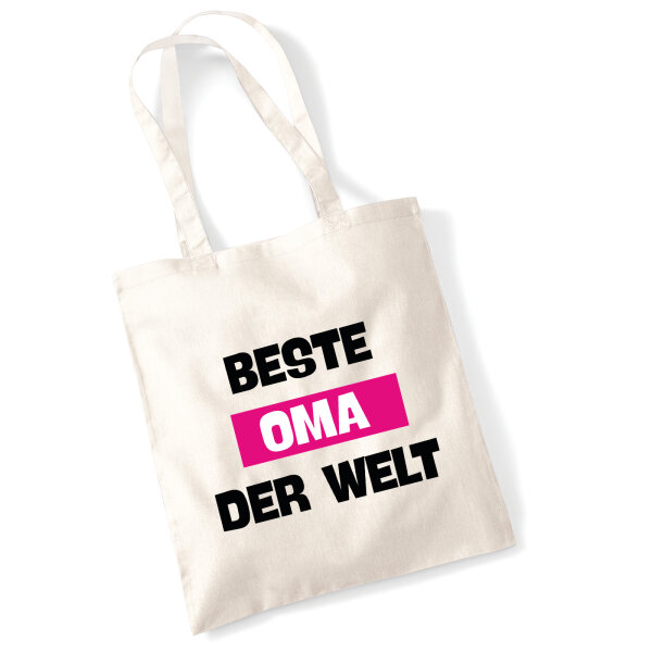Jutebeutel Beste Oma der Welt 10 Liter