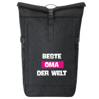 Kurierrucksack Beste Oma der Welt 30-44 Liter Black Melange
