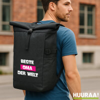 Kurierrucksack Beste Oma der Welt 30-44 Liter Black Melange