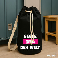 Seesack Beste Oma der Welt 20 Liter Black