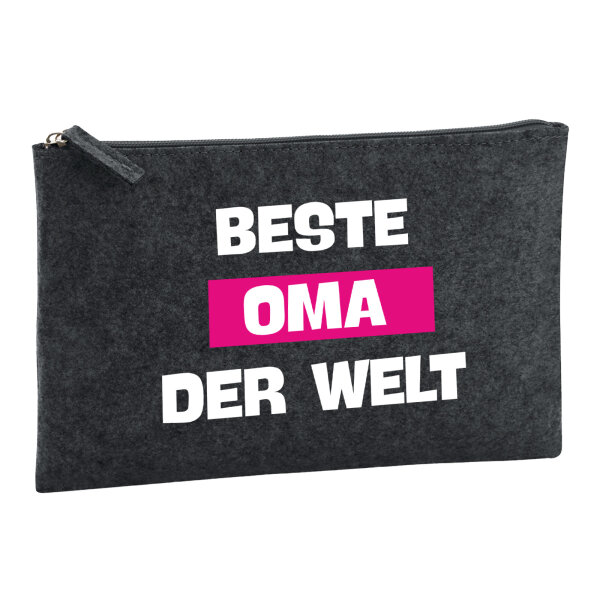 Kulturbeutel Beste Oma der Welt 1 Liter Charcoal