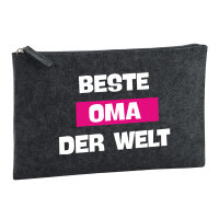 Kulturbeutel Beste Oma der Welt 1 Liter Charcoal