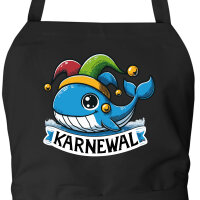Schürze Karnewal Karneval Wal mit Taschen