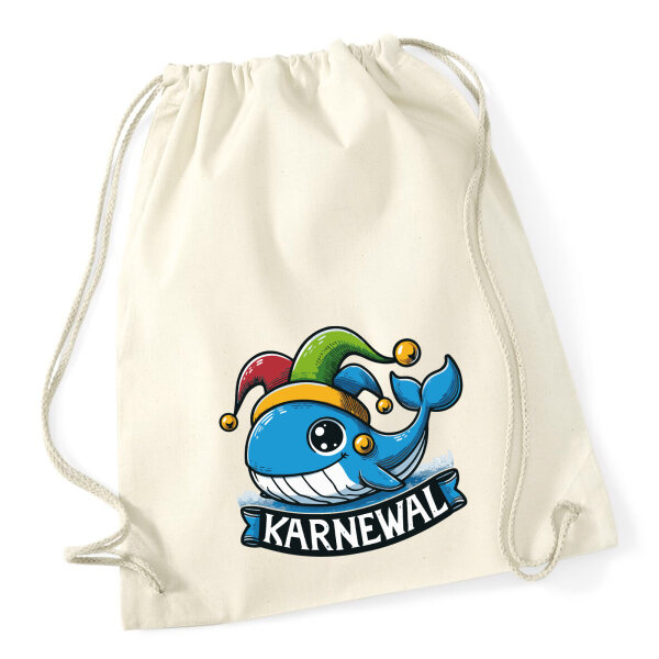 Turnbeutel Karnewal Karneval Wal 12 Liter