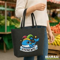 Filz Shopper Karnewal Karneval Wal 22 Liter