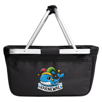 Einkaufskorb faltbar Karnewal Karneval Wal 20 Liter Black