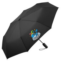Regenschirm Karnewal Karneval Wal 98cm Schwarz