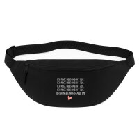 Bauchtasche Rege mich nicht auf bringe alle um 2,5 Liter Black