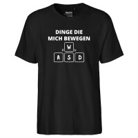 Herren T-Shirt Dinge die mich bewegen Tastatur W A S D
