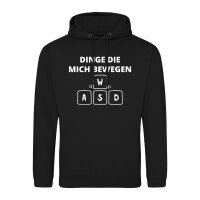 Unisex Hoodie Dinge die mich bewegen Tastatur W A S D