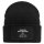 Beanie mit Patch Dinge die mich bewegen Tastatur W A S D Black