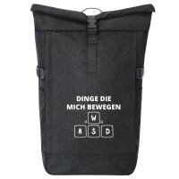 Kurierrucksack Dinge die mich bewegen Tastatur W A S D...