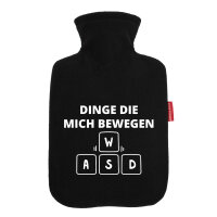 Wärmflasche Dinge die mich bewegen Tastatur W A S D