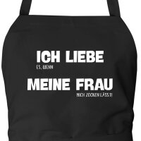 Schürze Liebe es wenn meine Frau mich zocken lässt mit Taschen