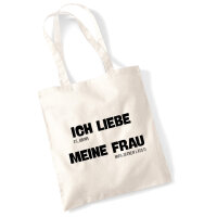 Jutebeutel Liebe es wenn meine Frau mich zocken...