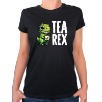 Damen T-Shirt Tea Rex Dinosaurier