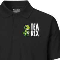 Herren Polo Shirt Tea Rex Dinosaurier