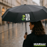 Regenschirm Tea Rex Dinosaurier 98cm Schwarz