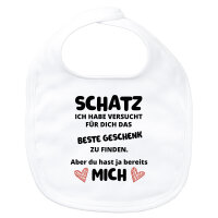Baby Lätzchen Schatz versucht das beste Geschenk zu...