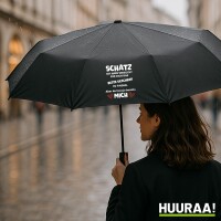 Regenschirm Schatz versucht das beste Geschenk zu finden....