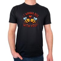 Herren T-Shirt Wanna Bee with you. Bienen