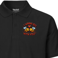 Herren Polo Shirt Wanna Bee with you. Bienen