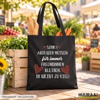 Jutebeutel Du wei&szlig;t zu viel M&uuml;ssen...