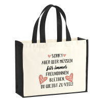 Jutetasche Du weißt zu viel. Müssen für...
