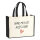 Jutetasche Ohne mich ist alles doof 21 Liter Black