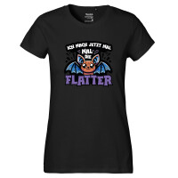 Damen T-Shirt Ich mach jetzt die Flatter Fledermaus