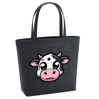 Filz Shopper Comic Kuh Kälbchen 22 Liter